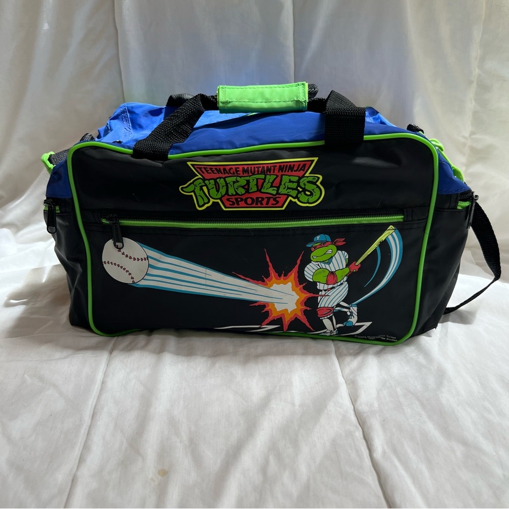 Vintage 1993 Ninja Turtles Nylon Satchel Bag. Vintage‎ TMNT Overnight Bag.